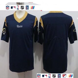 Nike Rams Blank Navy Vapor Untouchable Limited Jersey