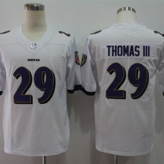 Nike Ravens 29 Earl Thomas III White Vapor Untouchable Limited Jersey