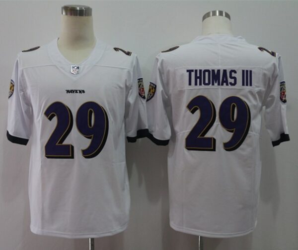 Nike Ravens 29 Earl Thomas III White Vapor Untouchable Limited Jersey