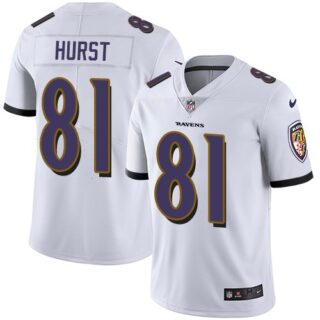 Nike Ravens 81 Hayden Hurst White Youth Vapor Untouchable Limited Jersey