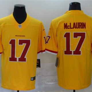 Nike Redskins 17 Terry McLaurin Yellow Color Rush Limited Jersey