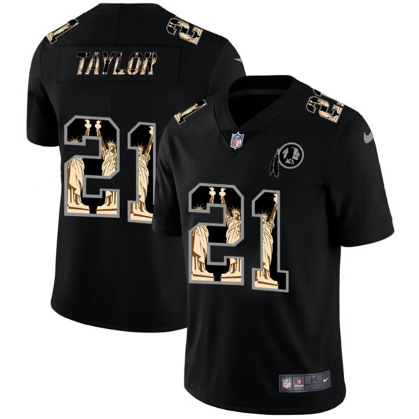 Nike Redskins 21 Sean Taylor Black Statue Of Liberty Limited Jersey
