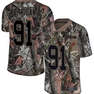 Nike Redskins #91 Ryan Kerrigan Camo Men's Stitched NFL Limited Rush Realtree Jersey