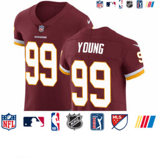 Nike Redskins #99 Chase Young Burgundy Red Team Color Men's Stitched NFL Vapor Untouchable Elite Jersey