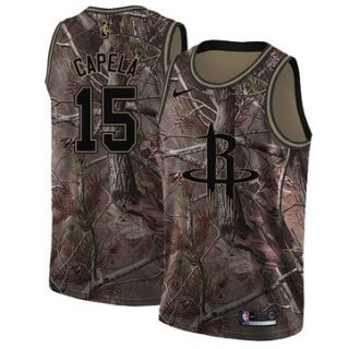 Nike Rockets #15 Clint Capela Camo NBA Swingman Realtree Collection Jersey