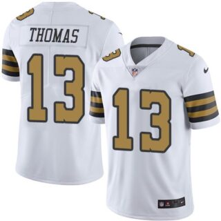 Nike Saints 13 Micheal Thomas White Color Rush Limited Jersey