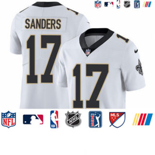 Nike Saints #17 Emmanuel Sanders White Men's Stitched NFL Vapor Untouchable Limited Jersey