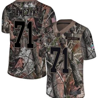 Nike Saints #71 Ryan Ramczyk Camo Men's Stitched NFL Limited Rush Realtree Jersey