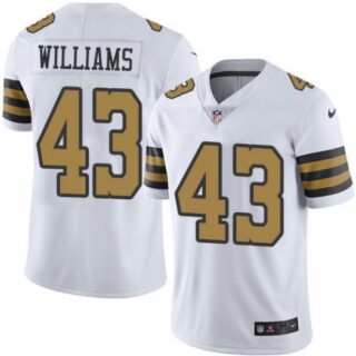 Nike Saints 43 Marcus Williams Black Color Rush Limited Jersey