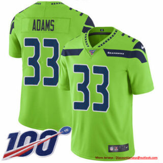 Nike Seahawks #33 Jamal Adams Green Men's Stitched NFL Limited Rush 100th Season Jersey
