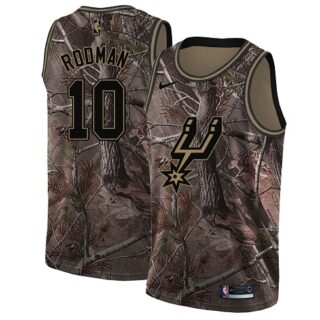Nike Spurs #10 Dennis Rodman Camo NBA Swingman Realtree Collection Jersey