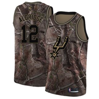 Nike Spurs #12 LaMarcus Aldridge Camo Women's NBA Swingman Realtree Collection Jersey