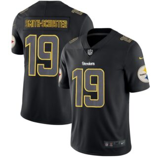 Nike Steelers 19 JuJu Smith-Schuster Black Vapor Impact Limited Jersey