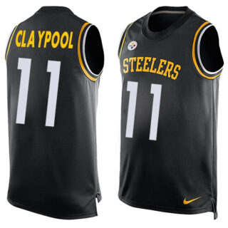 Nike Steelers #11 Chase Claypool Black Team Color Men's Stitched NFL Limited Tank Top Jersey
