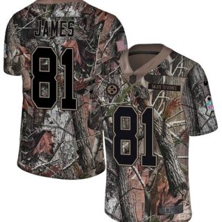 Nike Steelers #81 Jesse James Camo Men's Stitched NFL Limited Rush Realtree Jersey