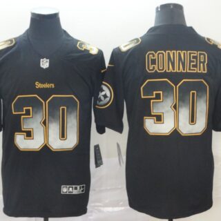 Nike Steelers 30 James Conner Black Arch Smoke Vapor Untouchable Limited Jersey
