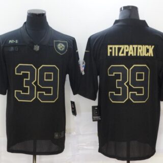 Nike Steelers 39 Minkah Fitzpatrick Black 2020 Salute To Service Limited Jersey