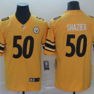 Nike Steelers 50 Ryan Shazier Gold Inverted Legend Limited Jersey