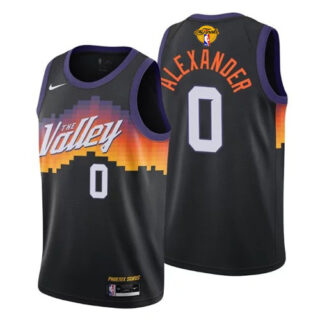 Nike Suns #0 Ty-Shon Alexander Men's 2021 NBA Finals Bound City Edition Jersey Black