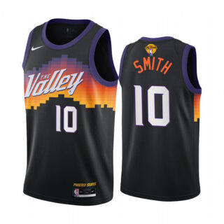 Nike Suns #10 Jalen Smith Men's 2021 NBA Finals Bound City Edition Jersey Black