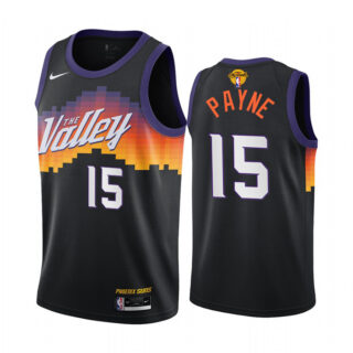 Nike Suns #15 Cameron Payne Men's 2021 NBA Finals Bound City Edition Jersey Black