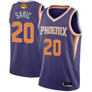 Nike Suns #20 Dario Saric Men's 2021 NBA Finals Bound Swingman Icon Edition Jersey Purple