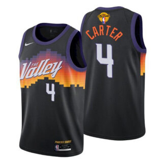 Nike Suns #4 Jevon Carter Men's 2021 NBA Finals Bound City Edition Jersey Black