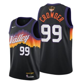 Nike Suns #99 Jae Crowder Men's 2021 NBA Finals Bound City Edition Jersey Black
