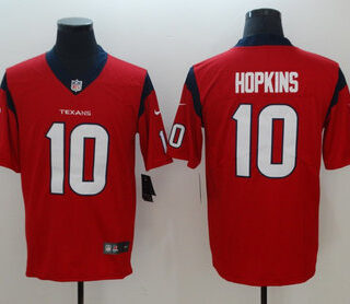 Nike Texans 10 DeAndre Hopkins Red Vapor Untouchable Limited Jersey
