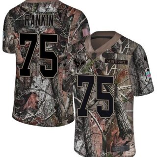 Nike Texans #75 Martinas Rankin Camo Men's Stitched NFL Limited Rush Realtree Jersey