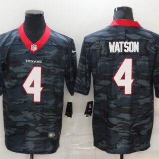 Nike Texans 4 Deshaun Watson Black Camo Limited Jersey