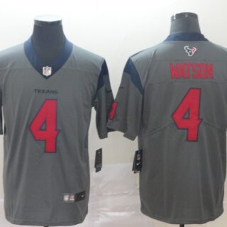Nike Texans 4 Deshaun Watson Gray Inverted Legend Limited Jersey