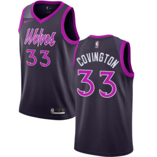 Nike Timberwolves #33 Robert Covington Purple NBA Swingman City Edition 2018 19 Jersey