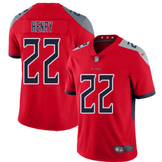 Nike Titans 22 Derrick Henry Red New Vapor Untouchable Player Limited Jersey