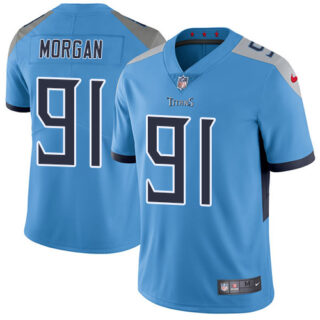 Nike Titans #91 Derrick Morgan Light Blue Alternate Men's Stitched NFL Vapor Untouchable Limited Jersey