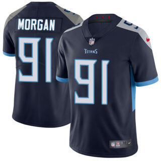 Nike Titans #91 Derrick Morgan Navy Blue Team Color Men's Stitched NFL Vapor Untouchable Limited Jersey