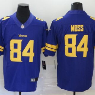 Nike Vikings 84 Randy Moss Purple Color Rush Limited Jersey