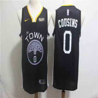 Nike Warriors 0 DeMarcus Cousins Black 2018-19 City Edition Nike Swingman Jersey