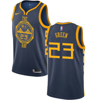 Nike Warriors #23 Draymond Green Navy NBA Swingman City Edition 2018 19 Jersey
