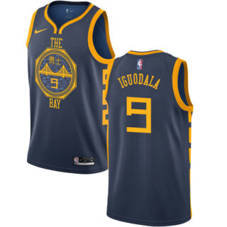 Nike Warriors #9 Andre Iguodala Navy NBA Swingman City Edition 2018 19 Jersey