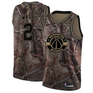 Nike Wizards #2 John Wall Camo NBA Swingman Realtree Collection Jersey