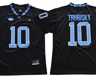 North Carolina #10 Mitchell Trubisky Black Limited Stitched NCAA Jersey