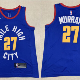 Nuggets 27 Jamal Murray Blue Nike Swingman Jersey