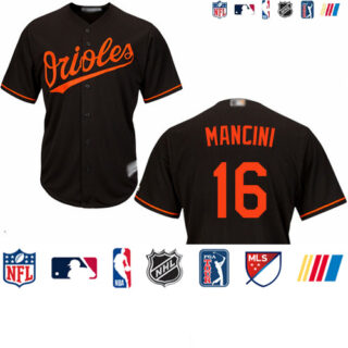 Orioles #16 Trey Mancini Black New Cool Base Stitched Baseball Jersey