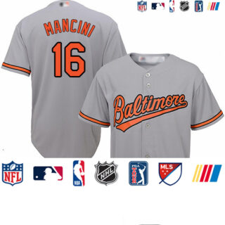 Orioles #16 Trey Mancini Grey New Cool Base Stitched Baseball Jersey