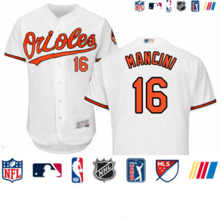 Orioles #16 Trey Mancini White Flexbase Authentic Collection Stitched Baseball Jersey