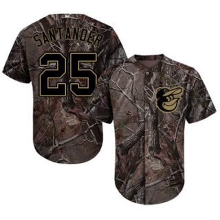 Orioles #25 Anthony Santander Camo Realtree Collection Cool Base Stitched Baseball Jersey