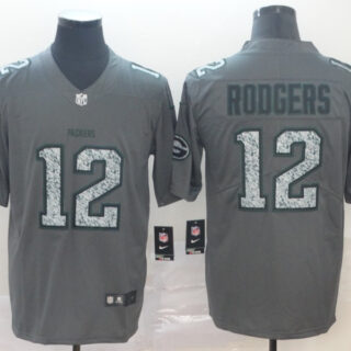 Packers 12 Aaron Rodgers Gray Camo Vapor Untouchable Limited Jersey