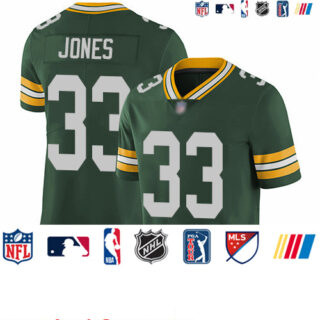 Packers #33 Aaron Jones Green Team Color Youth Stitched Football Vapor Untouchable Limited Jersey