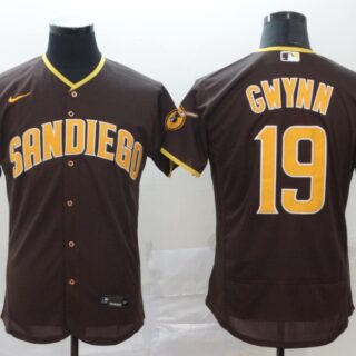 Padres 19 Tony Gwynn Brown Nike 2020 Flexbase Jersey